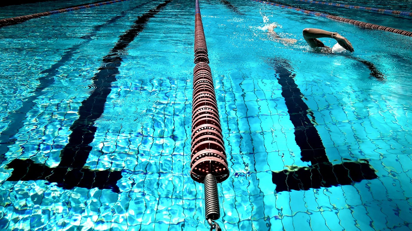 Indoor aquatic center designed for calm recovery sessions